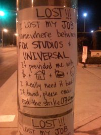 Lost Job Sign