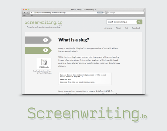 Introducing Screenwriting.io