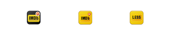 Rejected Less IMDb icons
