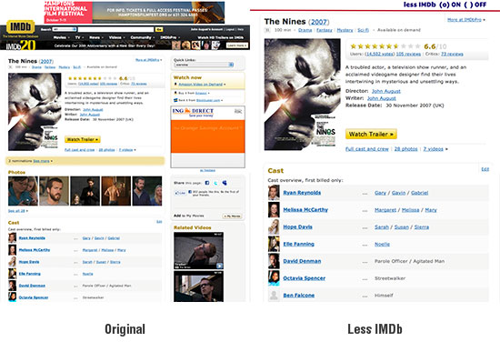 Original Less IMDb mockup