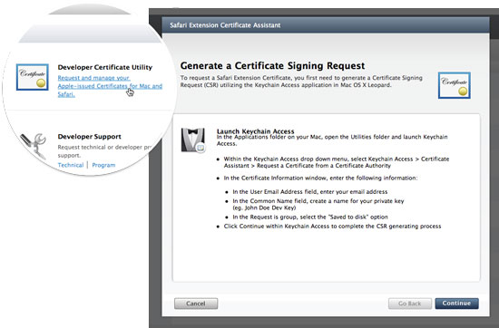 Step 2: Certificate Utility